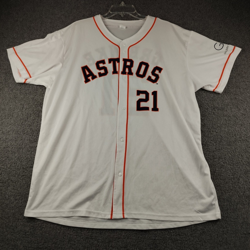 Houston Astros MLB Baseball Jersey Mens XL Zack Greinke #21 White EUC